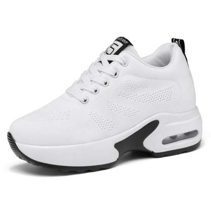 厚底スニーカー インヒールスニーカー 通気 滑りにくい 衝撃吸収