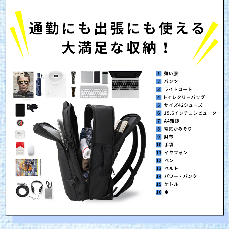 カジュアル ギフト バックパック 通学 通勤 旅行用 背面ファスナー サイドポケット ショルダーベルト 撥水 ポケット 多い リュックサック 大きめ 軽量 6690