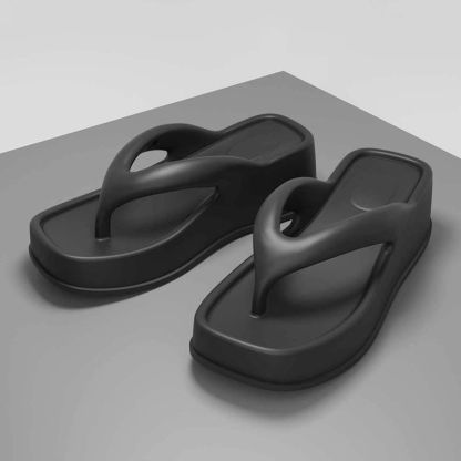 ビーチサンダル 厚底 ヒール ビーサン トングサンダル リカバリーサンダル 滑り止め 