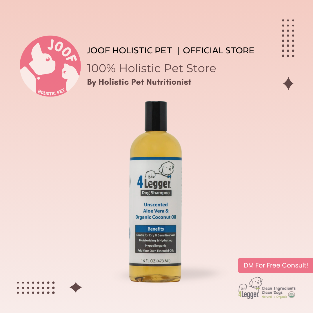 4Legger Unscented Aloe Vera Shampoo (16oz & 1 Gallon) Hypoallergenic Sensitive Skin Support for Dogs & Cats