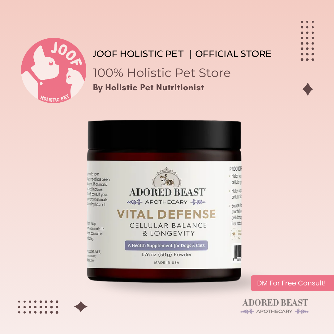 Adored Beast Vital Defense (50g) Antioxidant Immune Cell Protection Supplement for Dogs and Cats