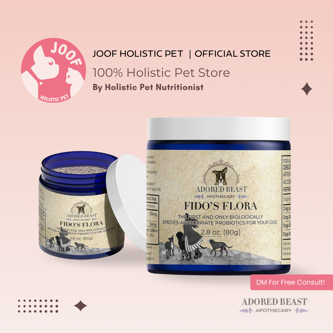 Adored Beast Fido's Flora (40g & 80g) Probiotics Prebiotics Gut Health Loose Stool Support for Dogs