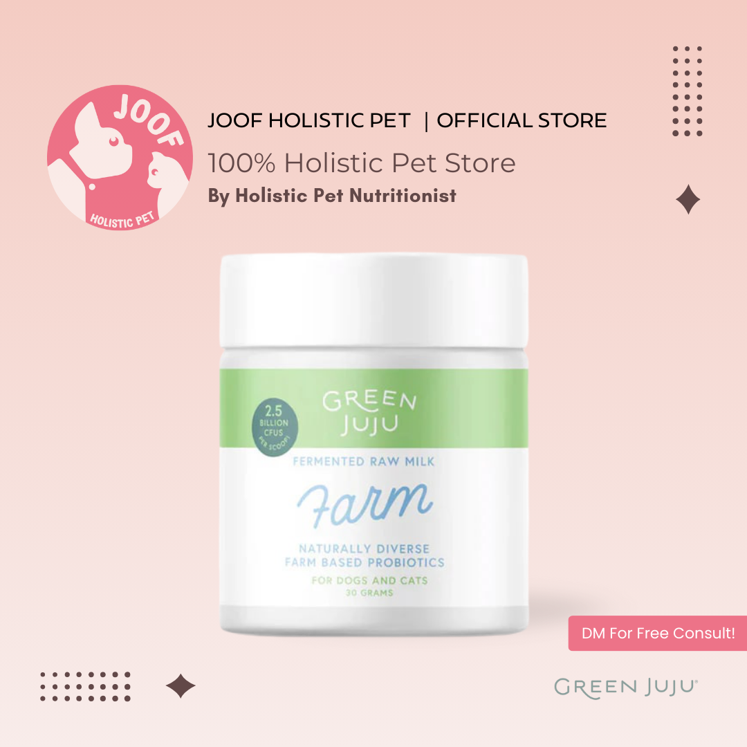 Green Juju Farm (30g) Fermented Goat Milk Probiotic Gut Immune Joint Support for Dogs and Cats
