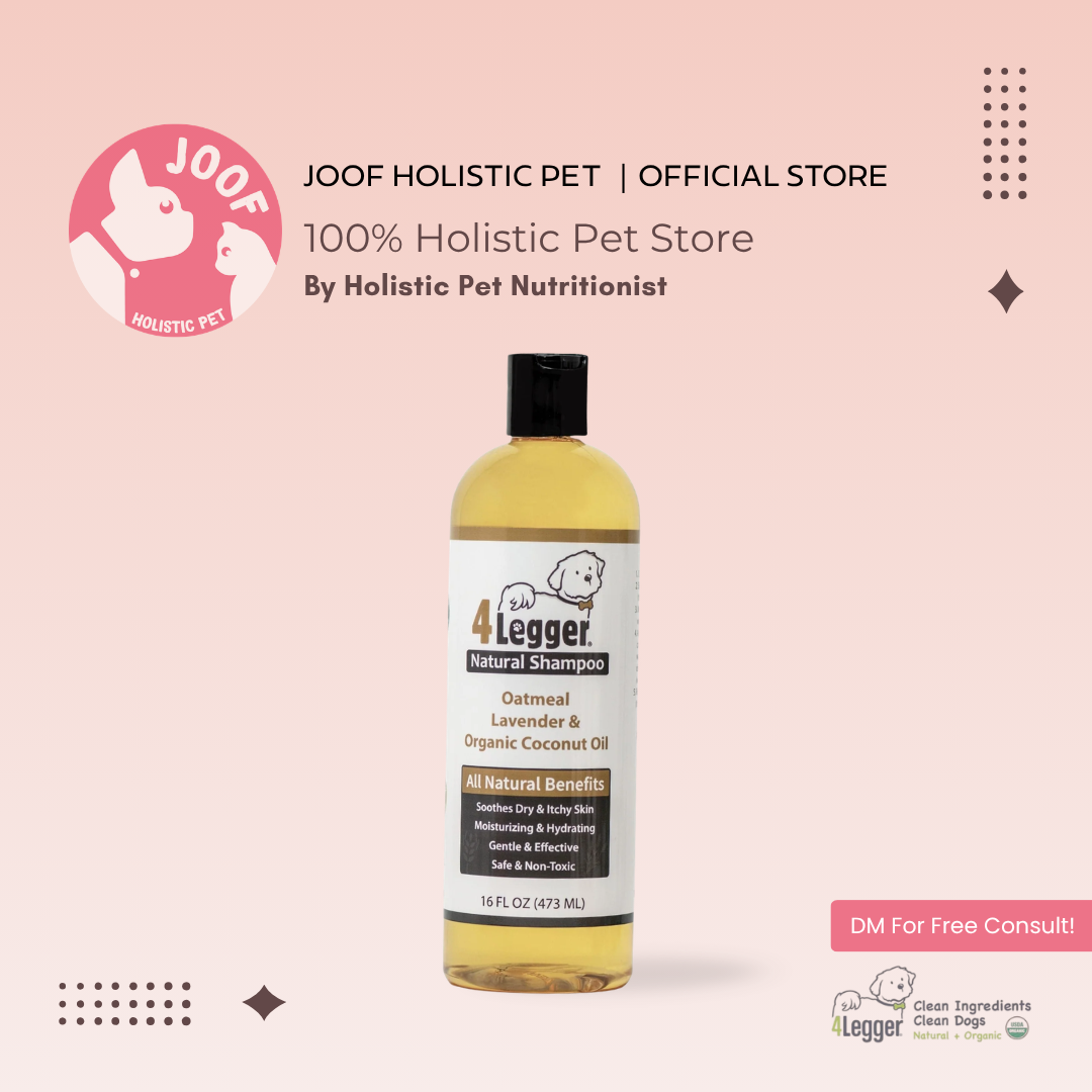4Legger Oatmeal Lavender Shampoo (16oz & 1 Gallon) Itchy Irritated Skin Relief for Dogs