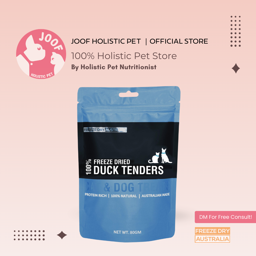 Freeze Dry Australia Duck Tenders (80g) Novel Protein Allergy Friendly Treats for Dogs and Cats