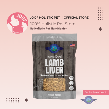 Shepherd Boy Farms Lamb Liver (3oz) Freeze Dried Organ Training Treat for Dogs and Cats