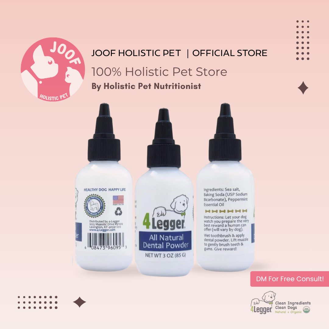 4Legger Vegan Dental Powder Oral Health Support for Dogs