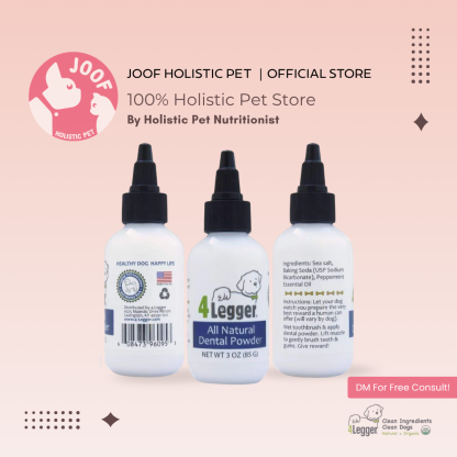 4Legger Vegan Dental Powder Oral Health Support for Dogs