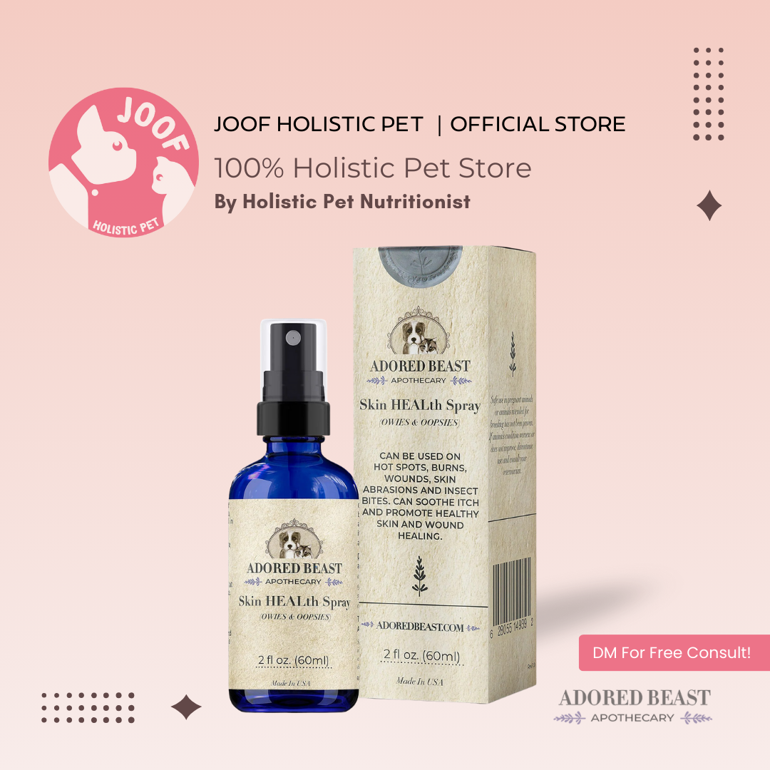 Adored Beast Skin Health Spray (60ml) Wound Hotspot Cuts Scrapes First Aid Support for Dogs and Cats