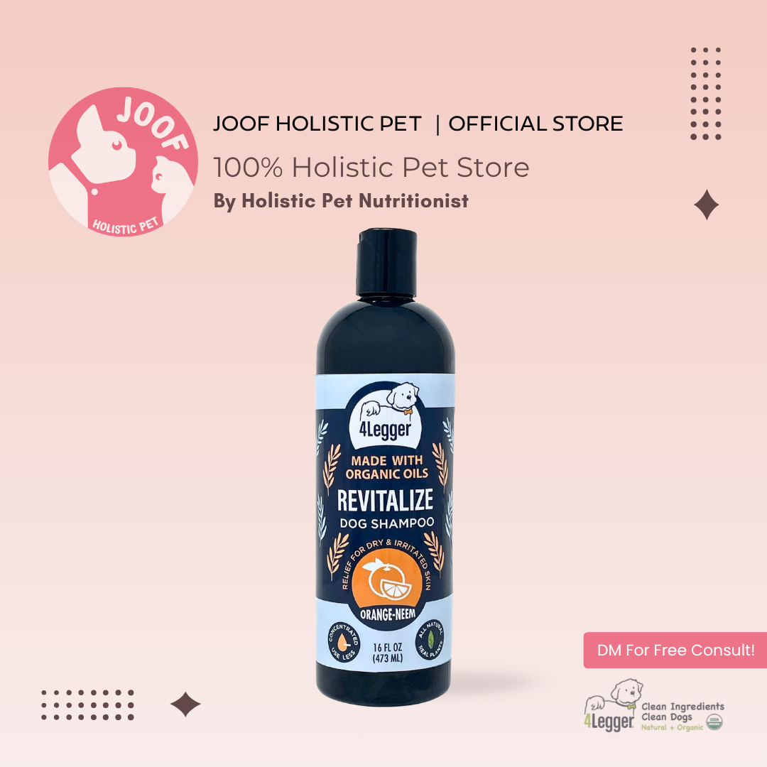 4Legger Revitalize Neem Shampoo (16oz) Anti Flea Dermatitis Skin Support for Dogs