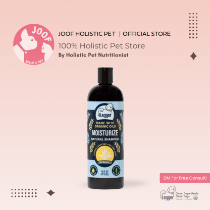 4Legger Moisturize Shampoo (16oz) Lemongrass Anti Flea Tick Support for Dogs