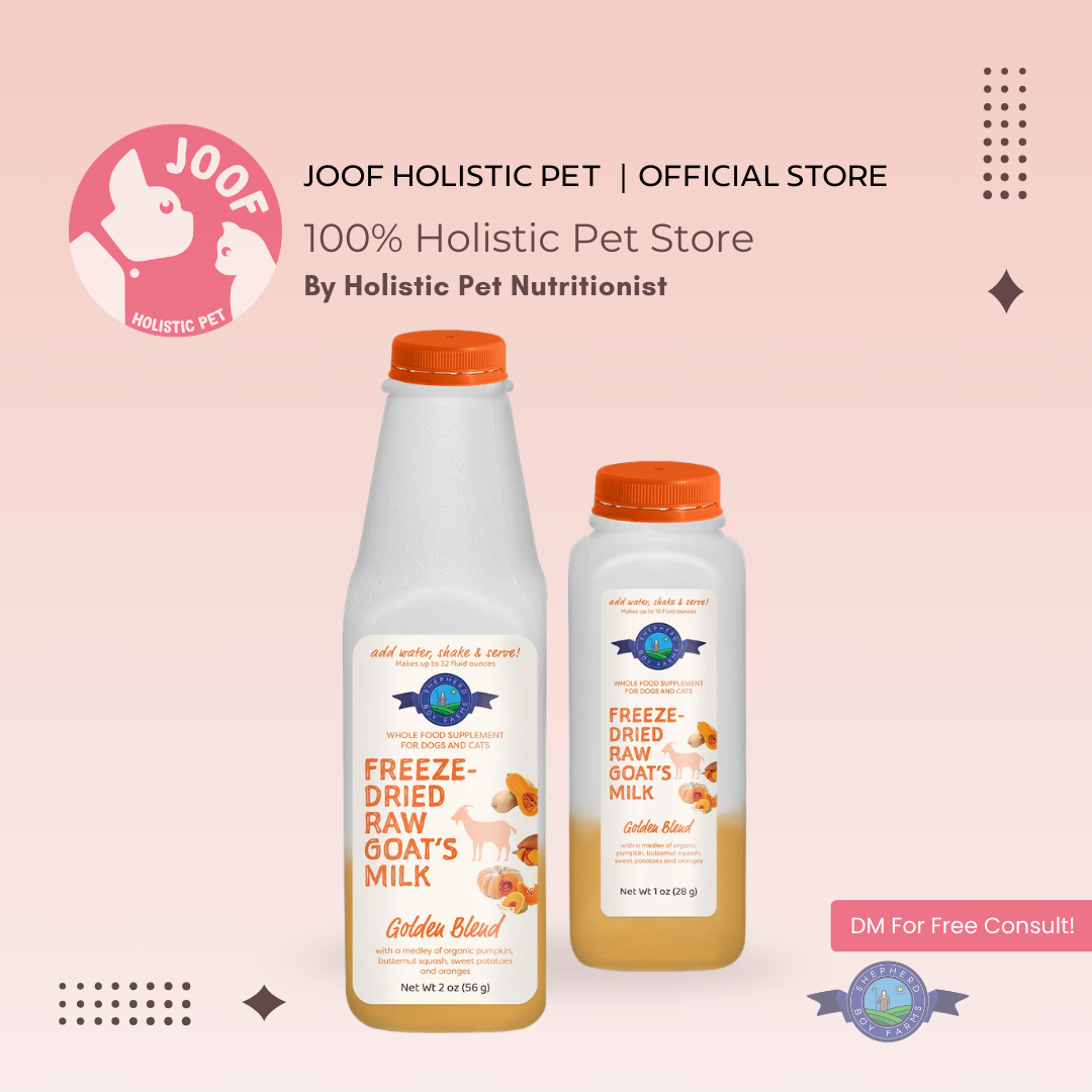 Shepherd Boy Farms Golden Blend Raw Goat Milk (1oz & 2oz) Gut Immune Anti Inflammatory Support Topper for Dogs and Cats