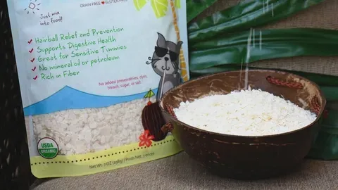 CocoTherapy Organic Cat Hairball Plus | Hairball Digestive Fiber Support | Holistic Healthcare for Cats