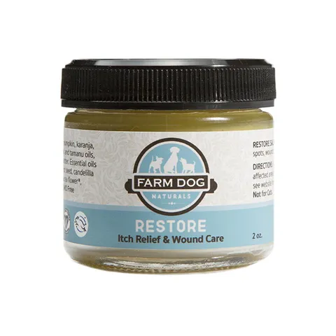 Farm Dog Naturals Restore Salve | Itch Relief Hot Spot Rash Inflamed Topical Support | Holistic Grooming Care for Dogs