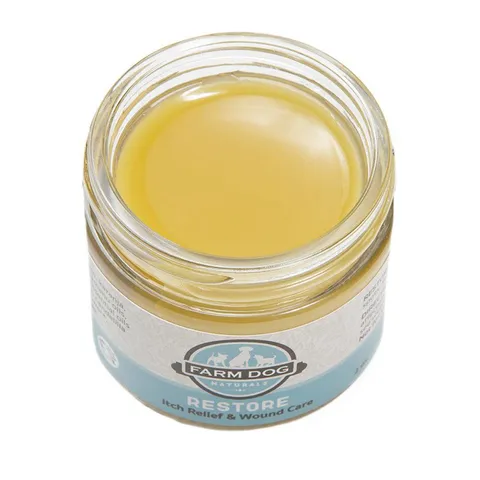 Farm Dog Naturals Restore Salve | Itch Relief Hot Spot Rash Inflamed Topical Support | Holistic Grooming Care for Dogs