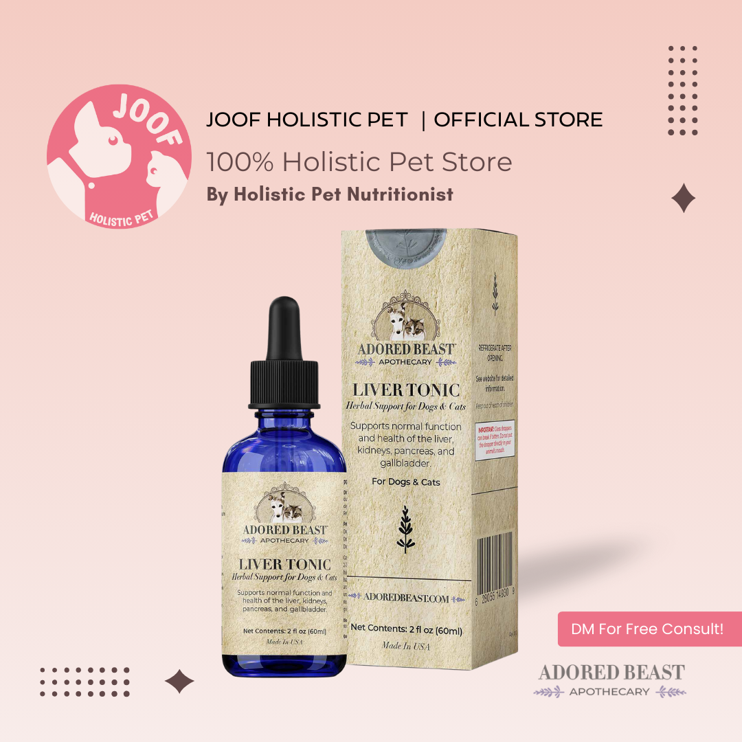Adored Beast Liver Tonic (60ml) Liver Kidney Detox Organ Support for Dogs and Cats