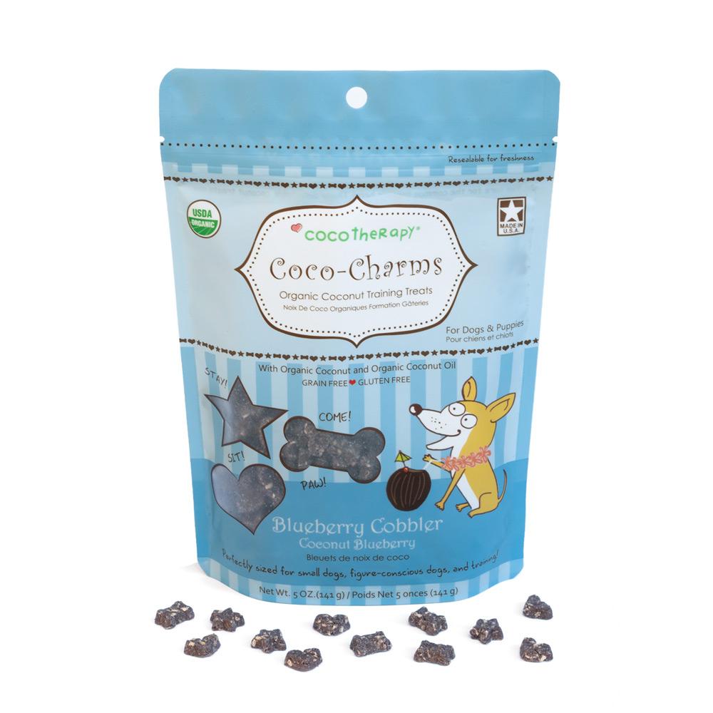 CocoTherapy Organic Coco-Charms Training Treats | Vegan Grain Gluten-Free Coconut Baked Treats For Dogs | Premium Pets Treats