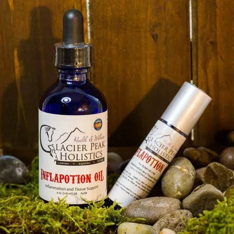 Glacier Peak Inflapotion Oil | Topical Oil for Pain Anti-Inflammatory IVDD Joint Support | Holistic Healthcare for Dogs & Cats