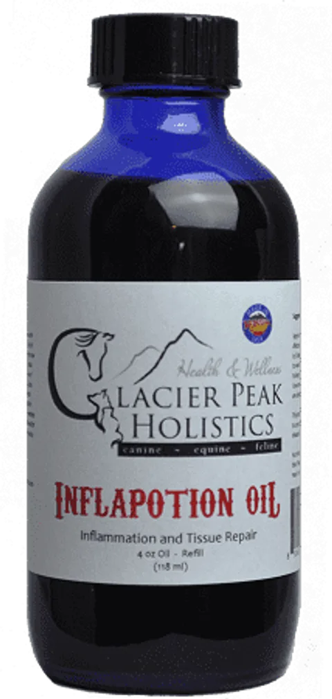 Glacier Peak Inflapotion Oil | Topical Oil for Pain Anti-Inflammatory IVDD Joint Support | Holistic Healthcare for Dogs & Cats