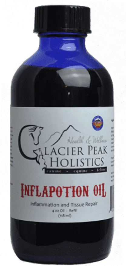 Glacier Peak Inflapotion Oil | Topical Oil for Pain Anti-Inflammatory IVDD Joint Support | Holistic Healthcare for Dogs & Cats