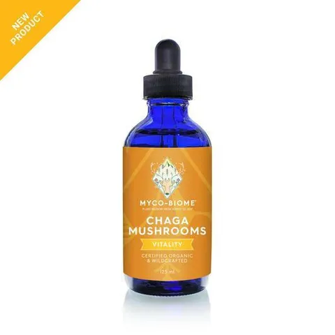 Adored Beast Myco-Biome Chaga Mushrooms (125ml) | Immune Prebiotics Cancer Support | Holistic Healthcare for Dogs and Cats