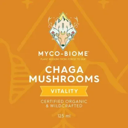 Adored Beast Myco-Biome Chaga Mushrooms (125ml) | Immune Prebiotics Cancer Support | Holistic Healthcare for Dogs and Cats