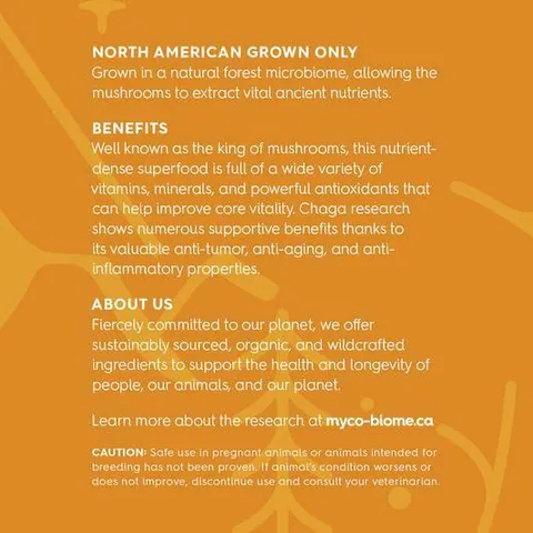 Adored Beast Myco-Biome Chaga Mushrooms (125ml) | Immune Prebiotics Cancer Support | Holistic Healthcare for Dogs and Cats