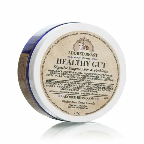 Adored Beast Healthy Gut | Pre & Probiotics + Digestive Pancreatitis Support | Holistic Healthcare for Dogs & Cats