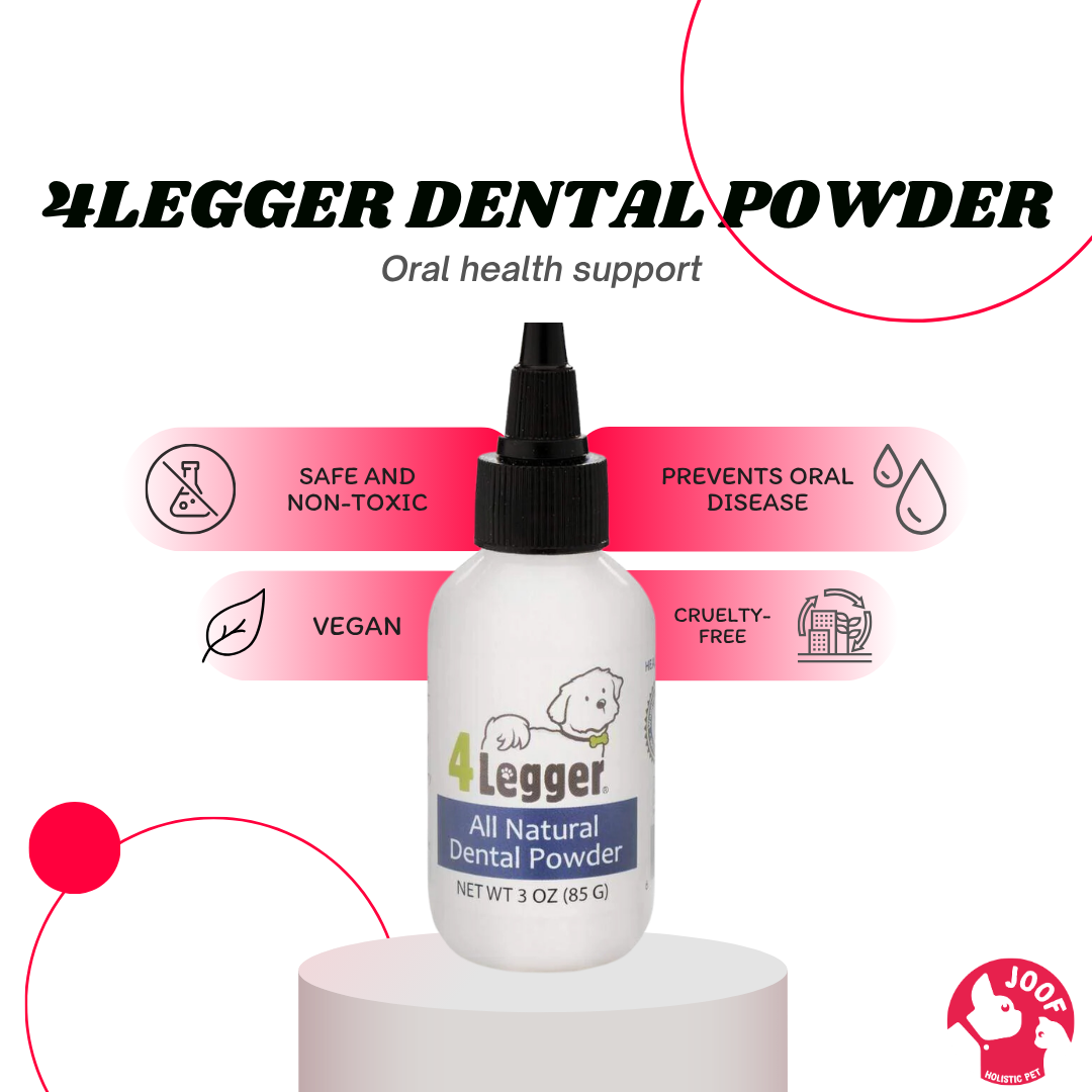 4Legger Vegan Dental Powder Oral Health Support for Dogs