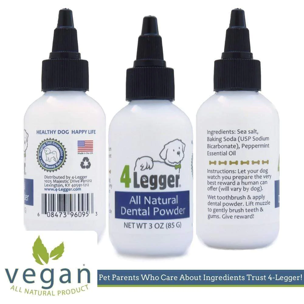 4Legger Vegan Dental Powder Oral Health Support for Dogs