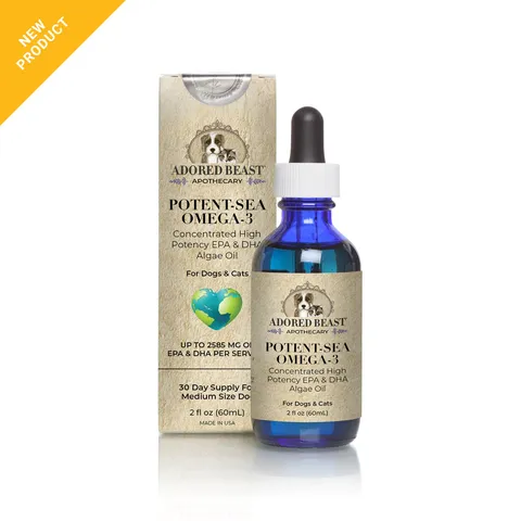 Adored Beast Potent-Sea Omega-3 (60ml) | Omega-3 EPA & DHA Support | Holistic Healthcare for Dogs and Cats