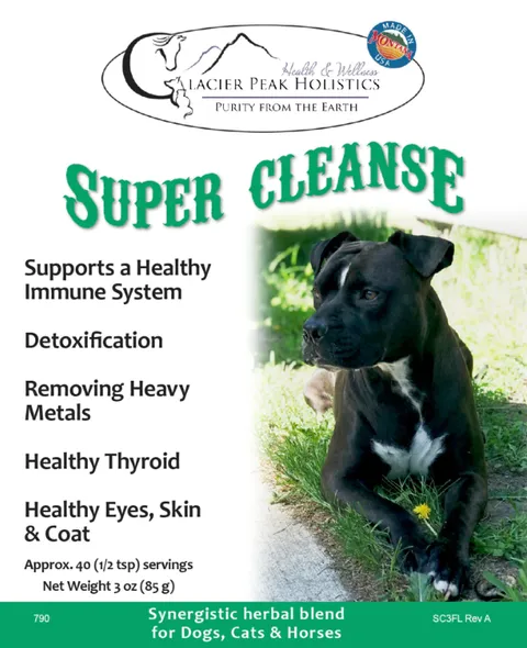 Glacier Peak Super Cleanse (3oz) | Detoxification Thyroid Support | Holistic Healthcare for Dogs & Cats