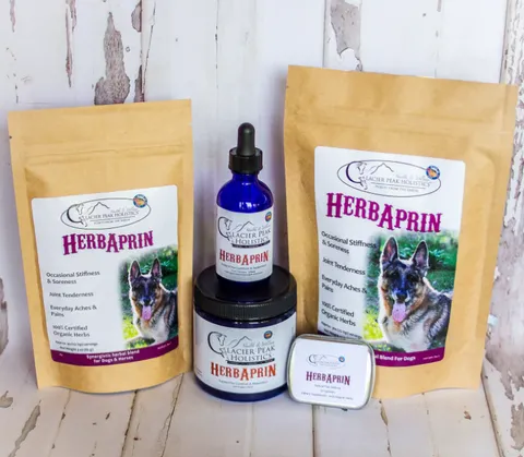 Glacier Peak HerbAprin for Dogs | Pain Anti-Inflammatory IVDD Joint Rest Support | Holistic Healthcare for Dogs