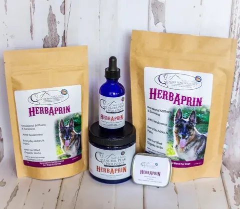 Glacier Peak HerbAprin for Dogs | Pain Anti-Inflammatory IVDD Joint Rest Support | Holistic Healthcare for Dogs