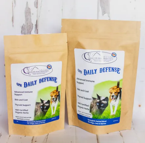 Glacier Peak Daily Defense | Anti-Parasites Anti-Inflammatory Thyroid Immune Support | Holistic Healthcare for Dogs & Cats