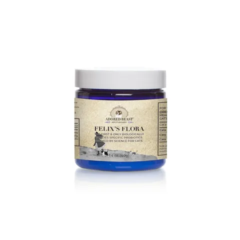 Adored Beast Felix's Flora | Species Appropriate Pre & Probiotic Immune Modulator | Holistic Healthcare for Cats