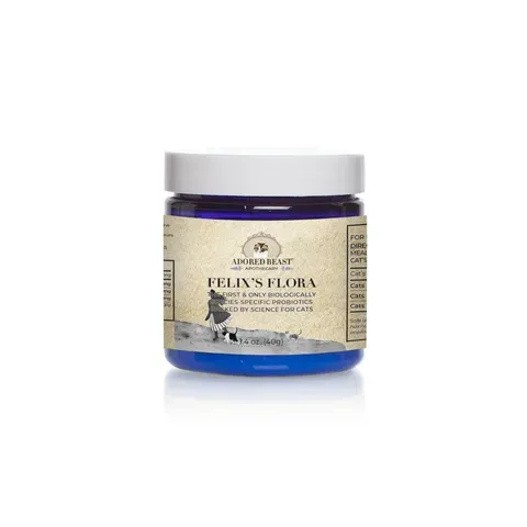 Adored Beast Felix's Flora | Species Appropriate Pre & Probiotic Immune Modulator | Holistic Healthcare for Cats