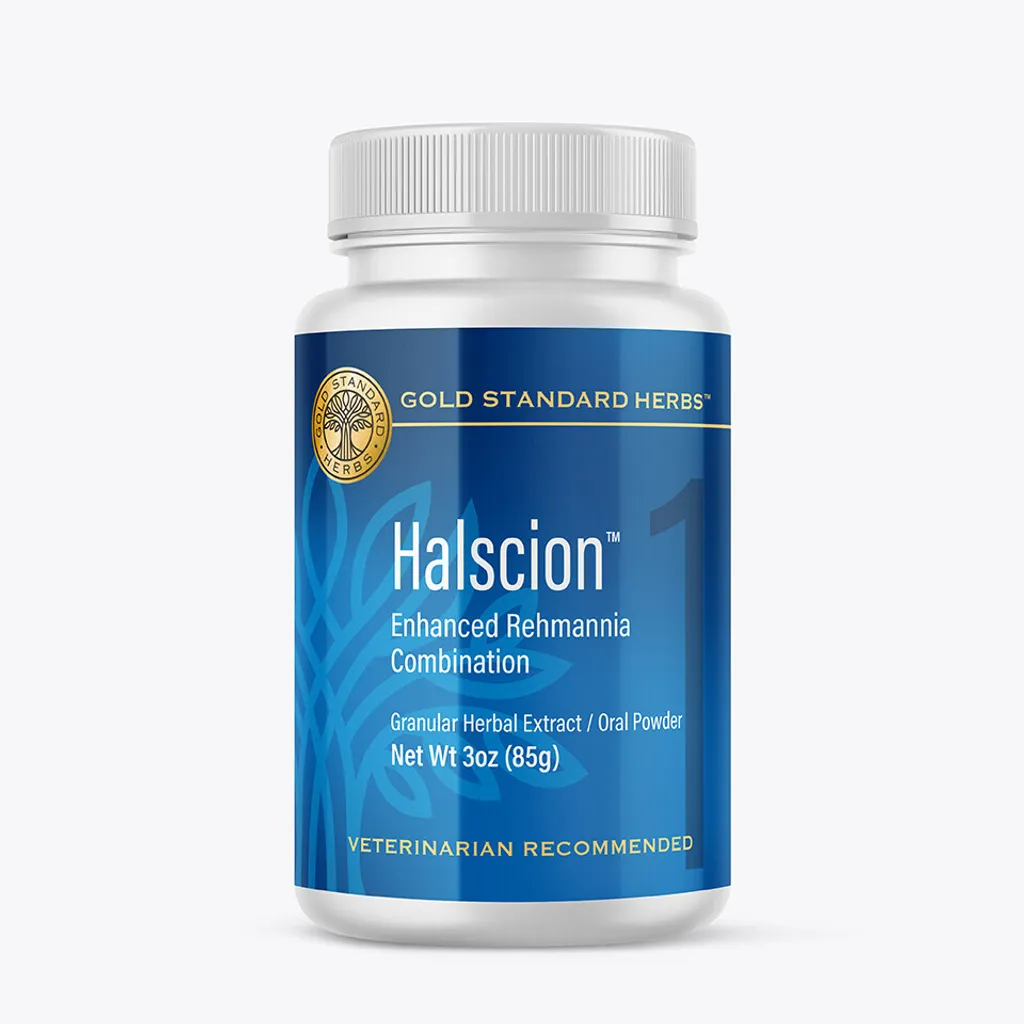 Gold Standard Herbs Halscion | Anxiety Stress Adrenal Brain Support | Holistic Healthcare for Dogs, Cats and Pet Parents