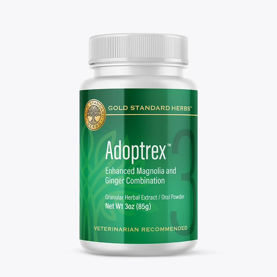 Gold Standard Herbs Adoptrex | Digestive Pancreatitis Diabetes Sensitive Gut Support | Holistic Healthcare for Dogs, Cats and Pet Parents