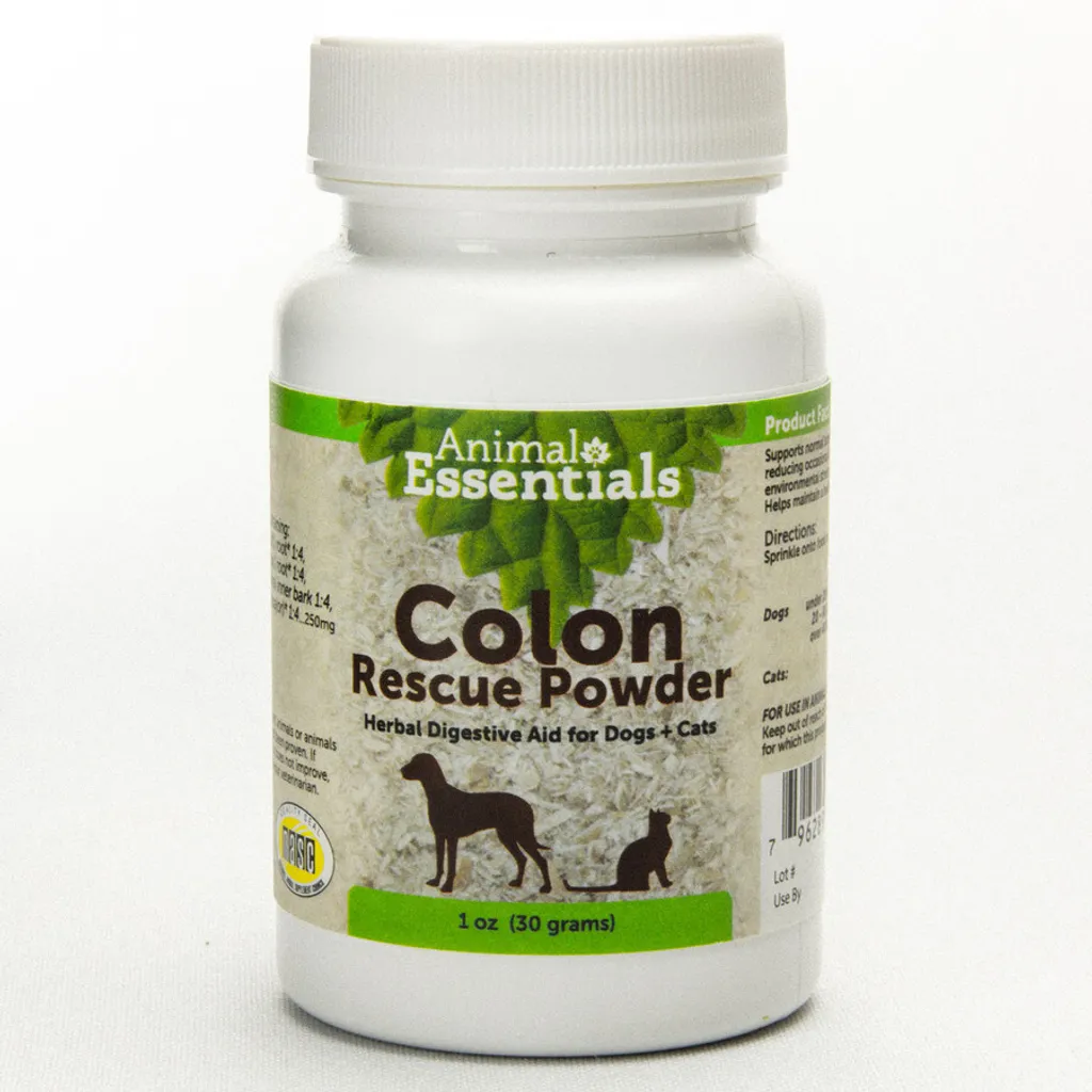 Animal Essentials Colon Rescue | Digestive Diarrhea Support | Holistic Healthcare for Dogs & Cats