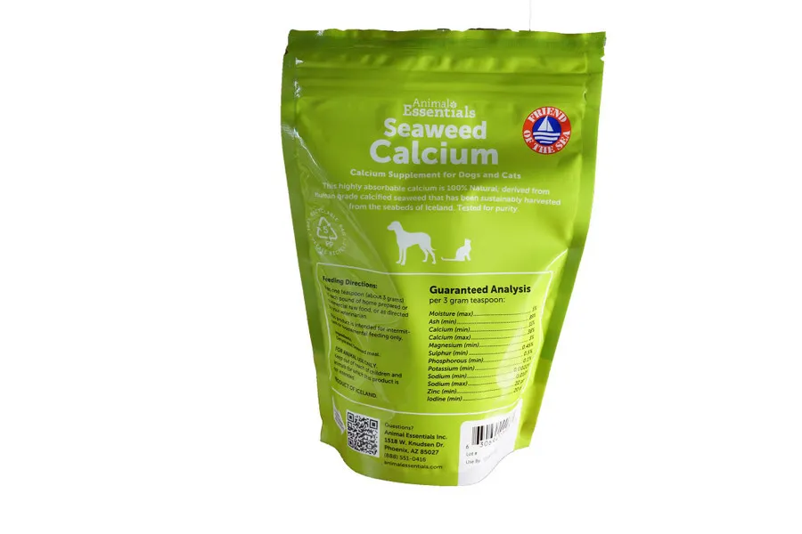 Animal Essentials Seaweed Calcium | Joint Health Calcium Support | Holistic Healthcare for Dogs & Cats