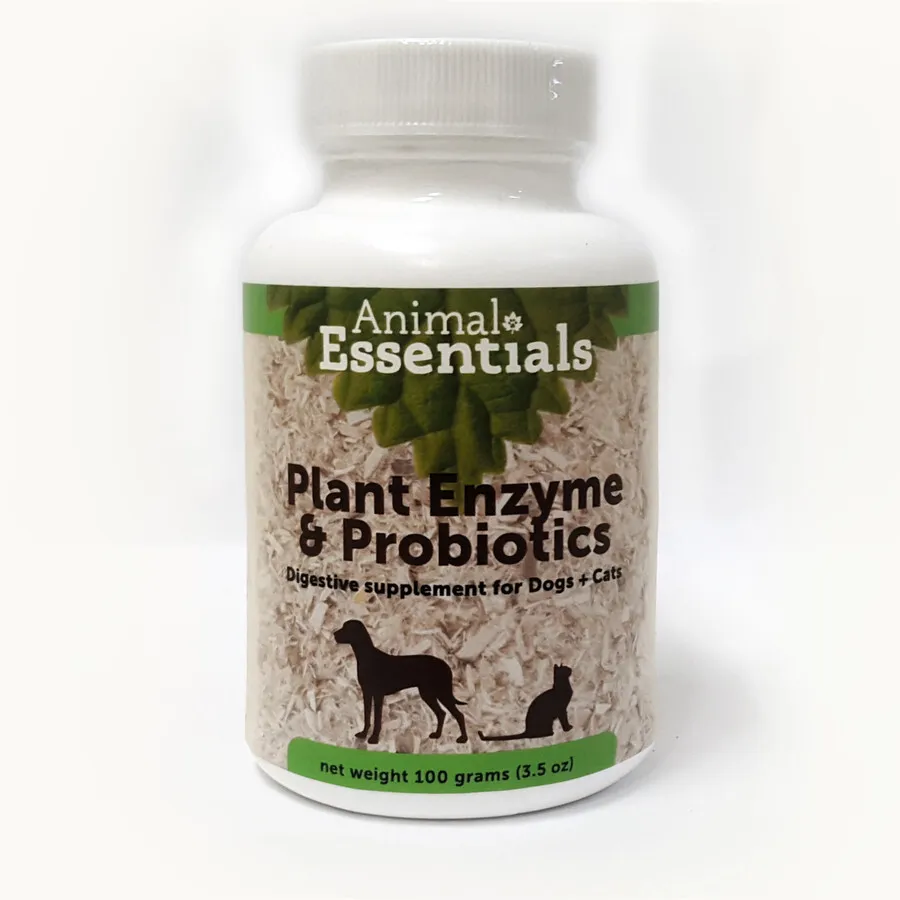 Animal Essentials Plant Enzyme & Probiotics | Digestive Pancreatitis Support | Holistic Healthcare for Dogs & Cats