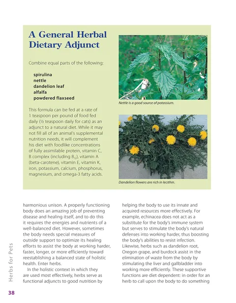 Herbalist Greg Tilford Book - Herbs for Pets : The Natural Way to Enhance Your Pet’s Life Pet | Natural Care & Health Support Book
