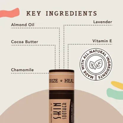 Natural Dog Company Skin Soother (Stick) | Skin Healing Balm | Natural Dog Grooming Essentials