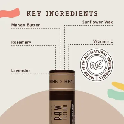 Natural Dog Company PawTection (Stick) | Paw Protection Balm | Natural Dog Grooming Essentials