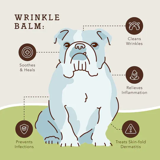 Natural Dog Company Wrinkle Balm (Tin) | Winkle/Face Healing Balm | Natural Dog Grooming Essentials