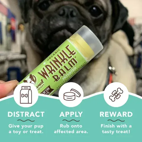 Natural Dog Company Wrinkle Balm (Stick) | Winkle/Face Healing Balm | Natural Dog Grooming Essentials