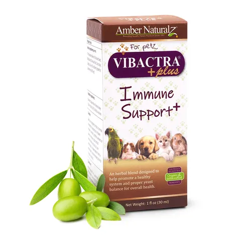 Amber Naturalz Vibactra Plus Immune Support | Yeast Support | Holistic Healthcare for Dog and Cats