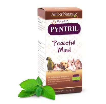 Amber Naturalz Pyntril™ Peaceful Mind | Stress Anxiety Support | Holistic Healthcare for Dogs and Cats