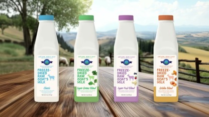 Shepherd Boy Farms Golden Blend Raw Goat's Milk | Freeze-Dried Whole Food Toppers For Dogs and Cats | Premium Pet Food